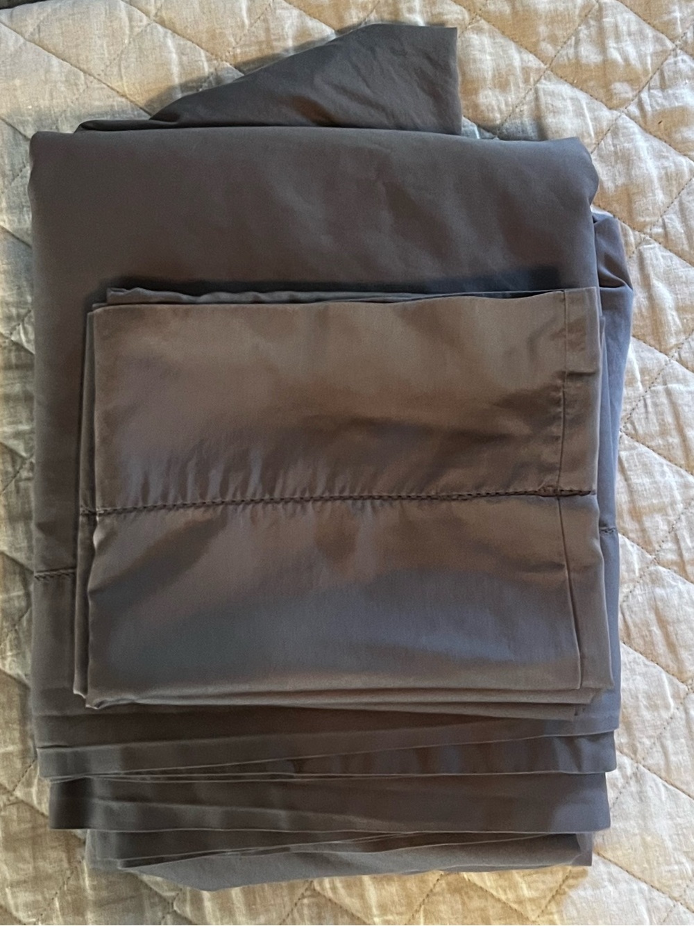 Hotel Collection Queen Sheet Set - Charcoal Gray